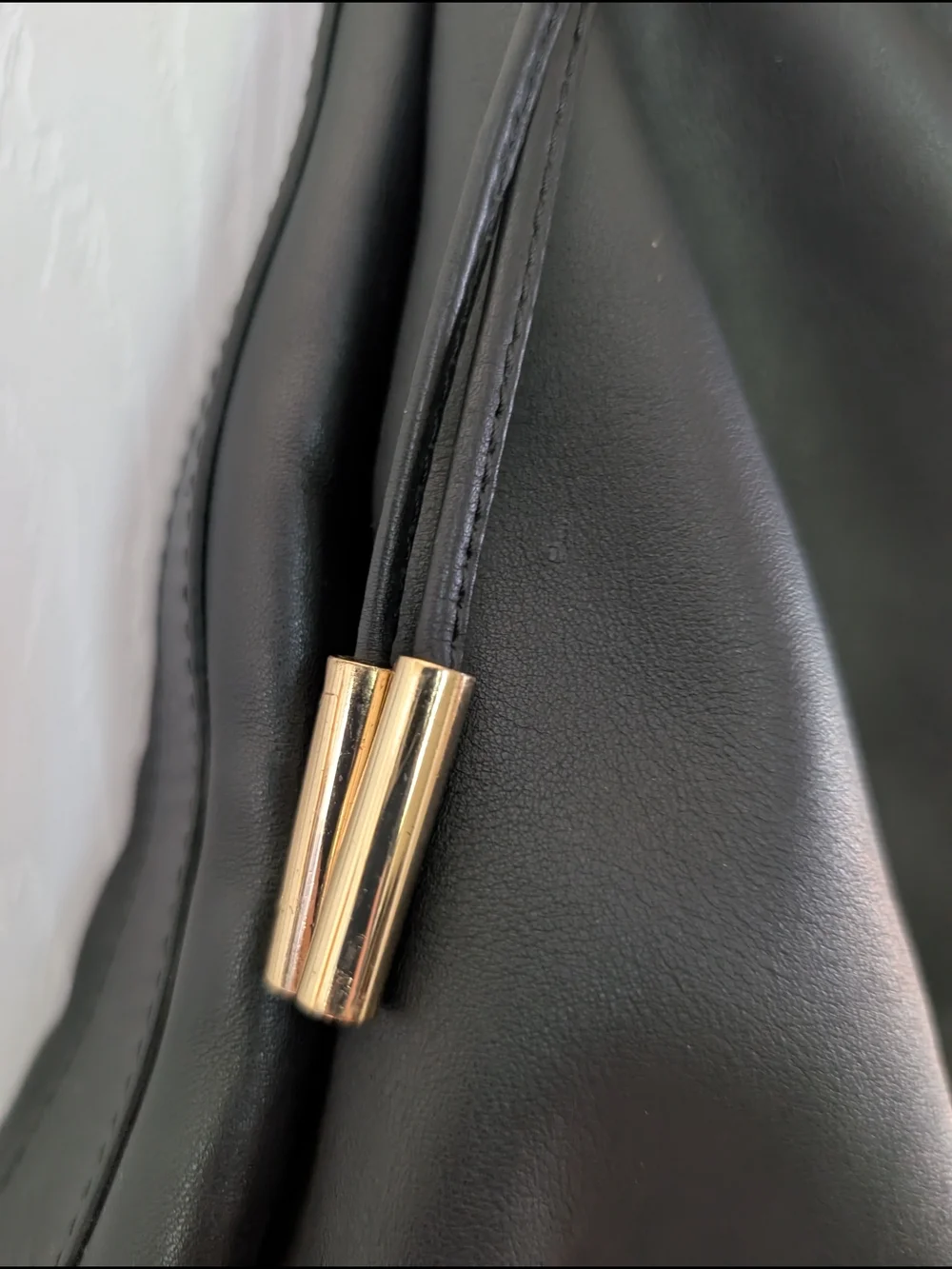 Vince Camuto Josie Black Leather Hobo Bag